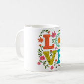 Floral Love Koffiemok (Voorkant links)