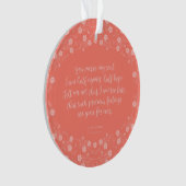 Floral Love Letter Quote Persuasion Jane Austen Ornament (voorkant)