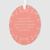Floral Love Letter Quote Persuasion Jane Austen Ornament (voorkant)