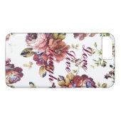 Floral Love Live Laugh iPhone Case (Achterkant (Horizontaal))