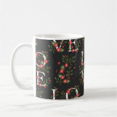 Floral LOVE Modern  Pattern Koffiemok (Links)