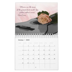 Floral Love Quotes 2023 Calendar Kalender