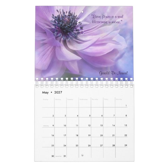 Floral Love Quotes 2023 Calendar Kalender (Mei 2027)