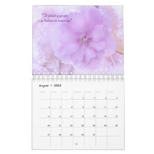 Floral Love Quotes 2023 Calendar Kalender