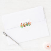 Floral "Love" Sticker (Envelop)