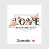 Floral Love sticker (Vel)