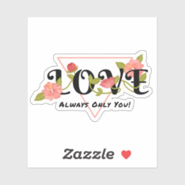 Floral Love sticker