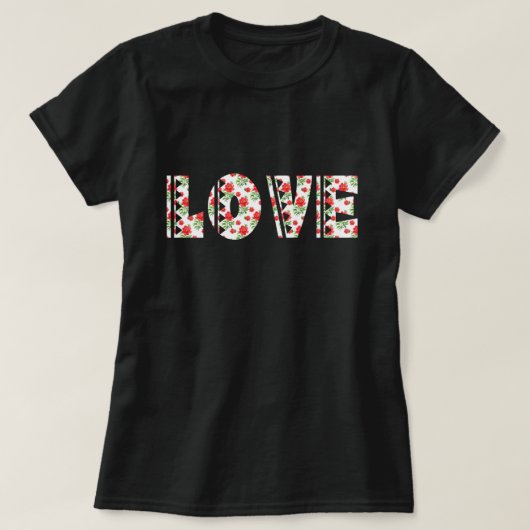 Floral Love T-shirt (Design voorkant)