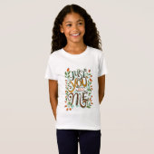 Floral Love Typography T-shirt (Voorkant volledig)
