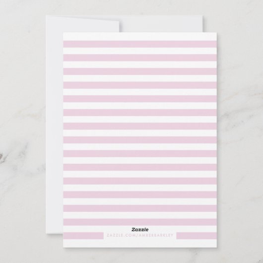 Floral Love Valentijnsdag Kaart - Mauve (Achterkant)