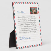 Floral Lovely handgeschreven liefde oma bericht Fotoplaat (Zijkant)