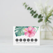 Floral Loyalty Kaarten voor Tropical Business (Staand voorkant)