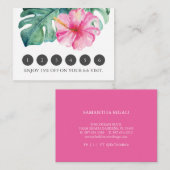 Floral Loyalty Kaarten voor Tropical Business (Voorkant / Achterkant)