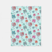 Floral Lucky Clover | dekens voor vlooien (Voorkant)