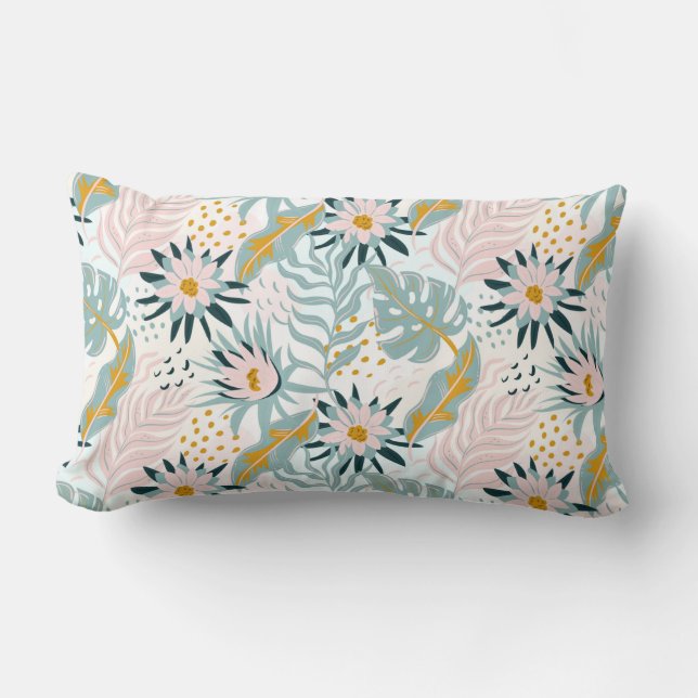 Floral Lumbar Pillow Kussen (Voorkant)