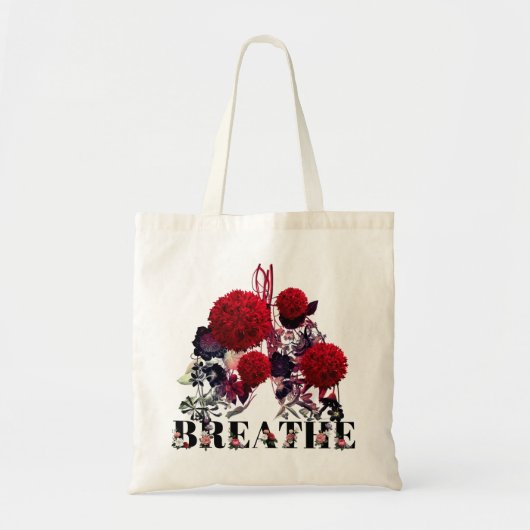 Floral Lungs Canvas tas (Voorkant)