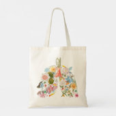 Floral Lungs Tote Bag (Achterkant)