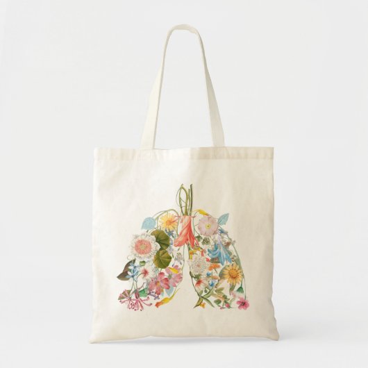 Floral Lungs Tote Bag (Voorkant)