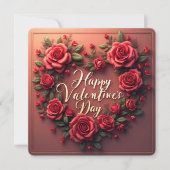 Floral Luxury Beautiful Love Modern Collection Feestdagenkaart (Voorkant)