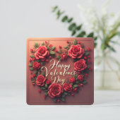 Floral Luxury Beautiful Love Modern Collection Feestdagenkaart (Staand voorkant)