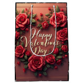 Floral Luxury Beautiful Love Modern Collection Medium Cadeauzakje (Achterkant)