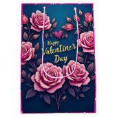 Floral Luxury Beautiful Love Popular Collection Medium Cadeauzakje (Achterkant)