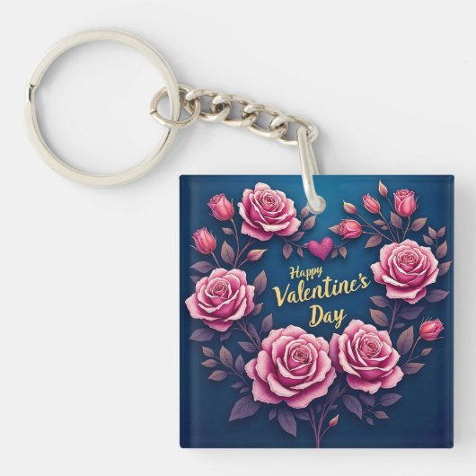 Floral Luxury Beautiful Love Popular Collection Sleutelhanger (Voorkant)