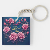 Floral Luxury Beautiful Love Popular Collection Sleutelhanger (Achterkant)