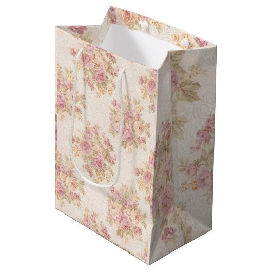 Floral Luxury Medium Cadeauzakje (Voorkant Gekanteld)