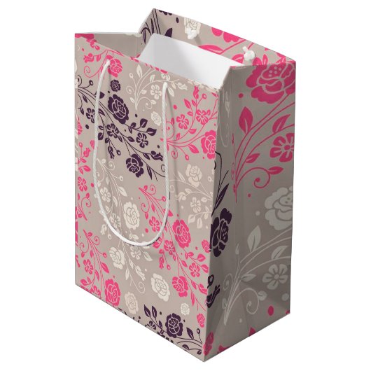 Floral Luxury Medium Cadeauzakje (Achterkant Gekanteld)