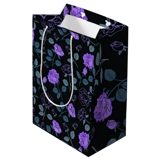 Floral Luxury Medium Cadeauzakje (Achterkant Gekanteld)