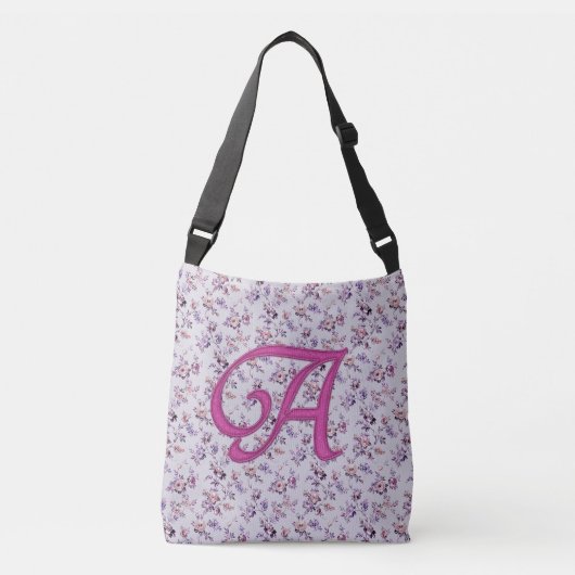 Floral Luxury Monogram A Crossbody Tas (Voorkant)