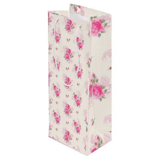 Floral Luxury Wijn Cadeautas (Achterkant Gekanteld)