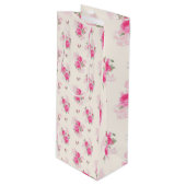 Floral Luxury Wijn Cadeautas (Voorkant Gekanteld)