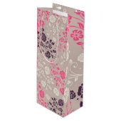 Floral Luxury Wijn Cadeautas (Voorkant Gekanteld)