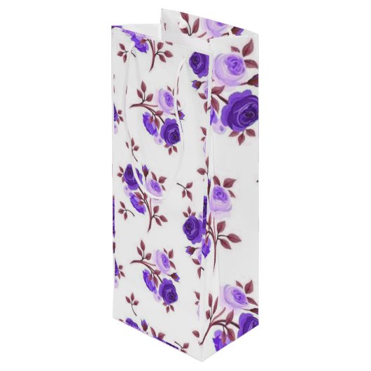 Floral Luxury Wijn Cadeautas (Achterkant Gekanteld)