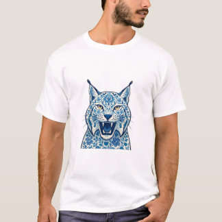 Floral lynx t-shirt