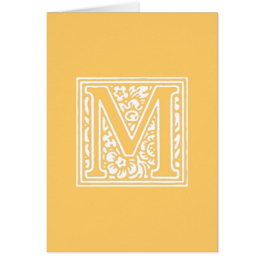 Floral "M" Monogram (Voorkant)