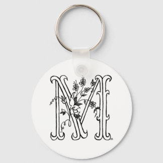 Floral M Sleutelhanger