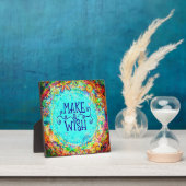  Floral Maak een wens Verjaardag Fotoplaat (Insitu)