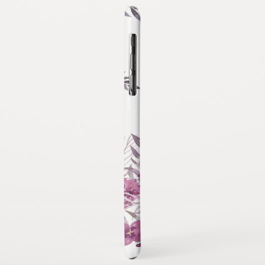 *~* Floral Magenta Hydrangea Waterverf Feminine Case-Mate iPhone Case (Achterkant/links)