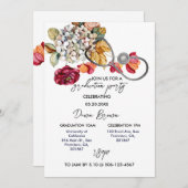  Floral Magenta Kaart (Voorkant / Achterkant)