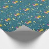 Floral Magic Candle Wrapping Paper Cadeaupapier (Hoek)