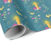 Floral Magic Candle Wrapping Paper Cadeaupapier (Rol Hoek)