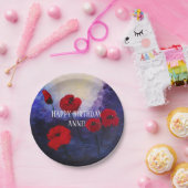 Floral Magic Custom Verjaardagspapier Borden Papieren Bordje (Feest)