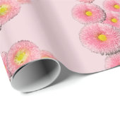Floral Magic Pink Daisy inpakpapier (Rol Hoek)