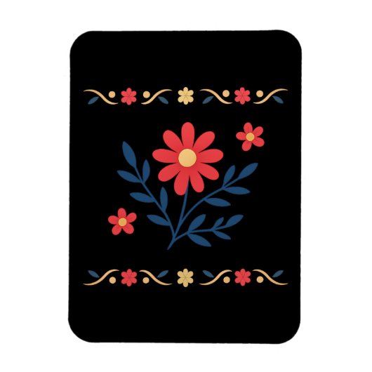 Floral Magnet Magneet (Verticaal)