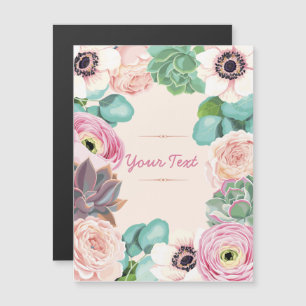 Floral Magnetische Uitnodiging