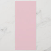 Floral Magnolia Pioen Roze Bruiloft Menu (Achterkant)