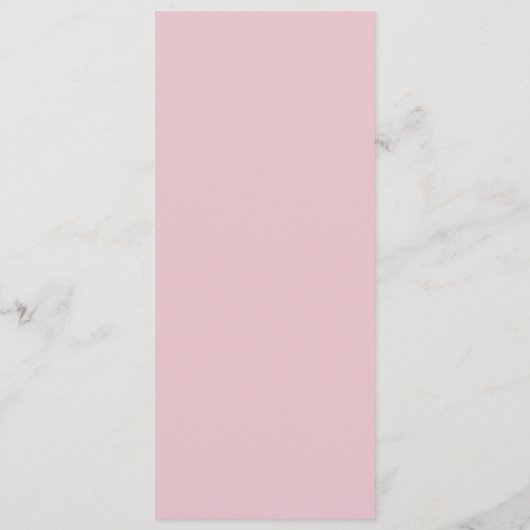 Floral Magnolia Pioen Roze Bruiloft Menu (Achterkant)